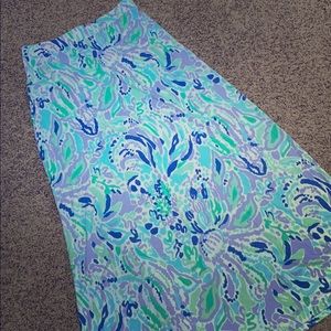 Lilly Pulitzer maxi skirt L EUC